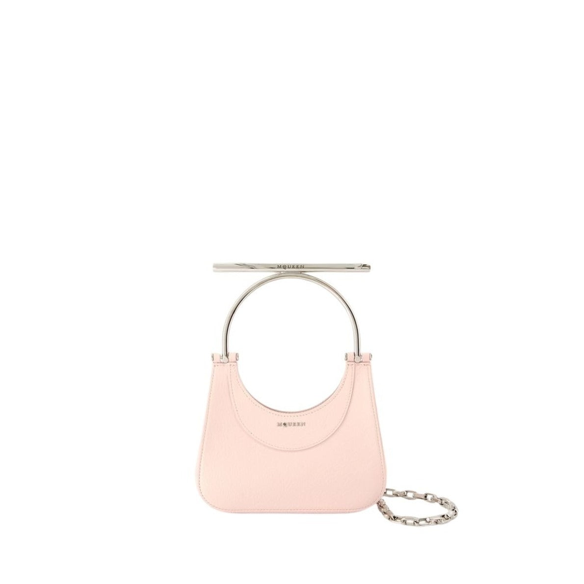 Mini Cross Bar Purse - Leather - Pink