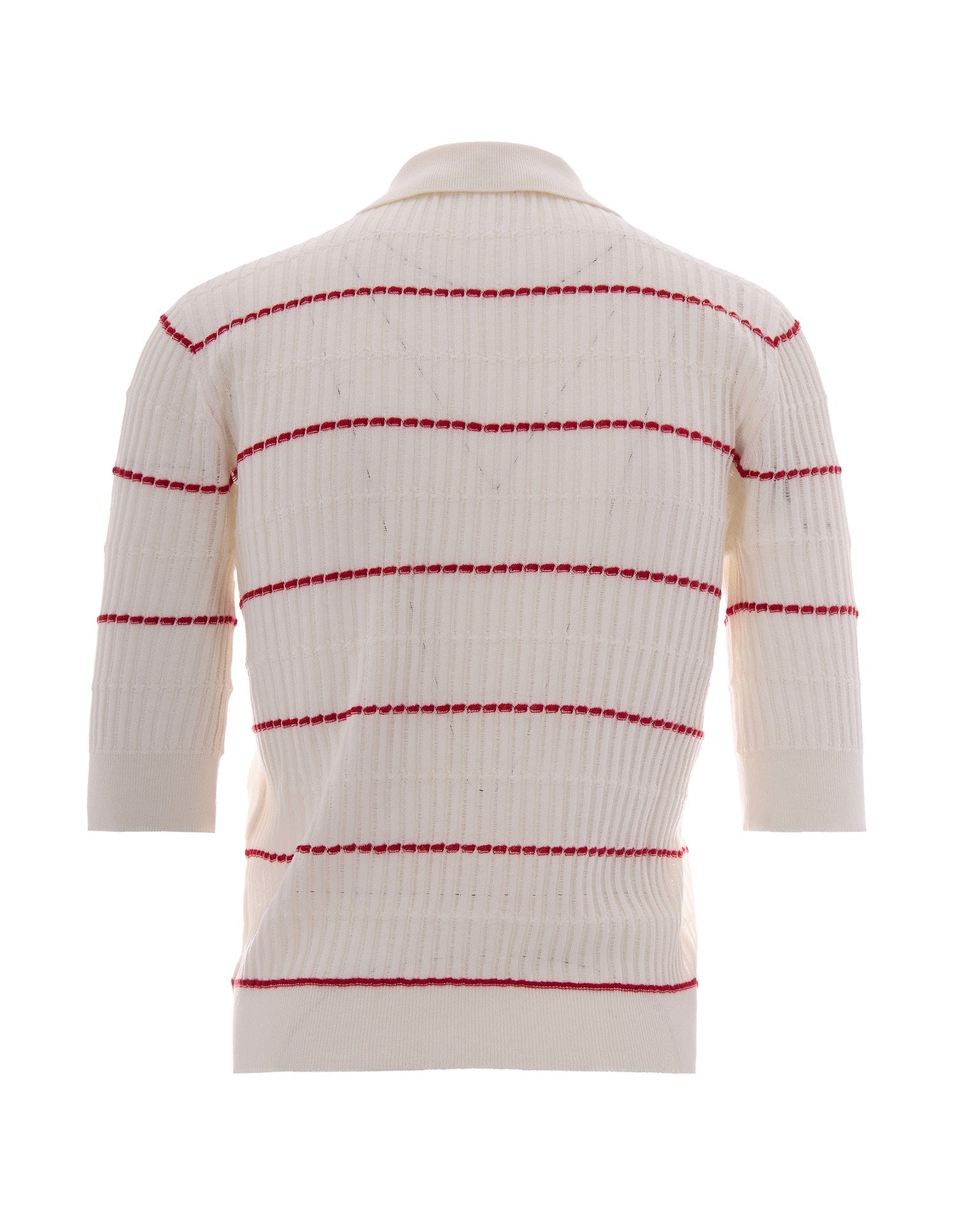 White Knit Polo