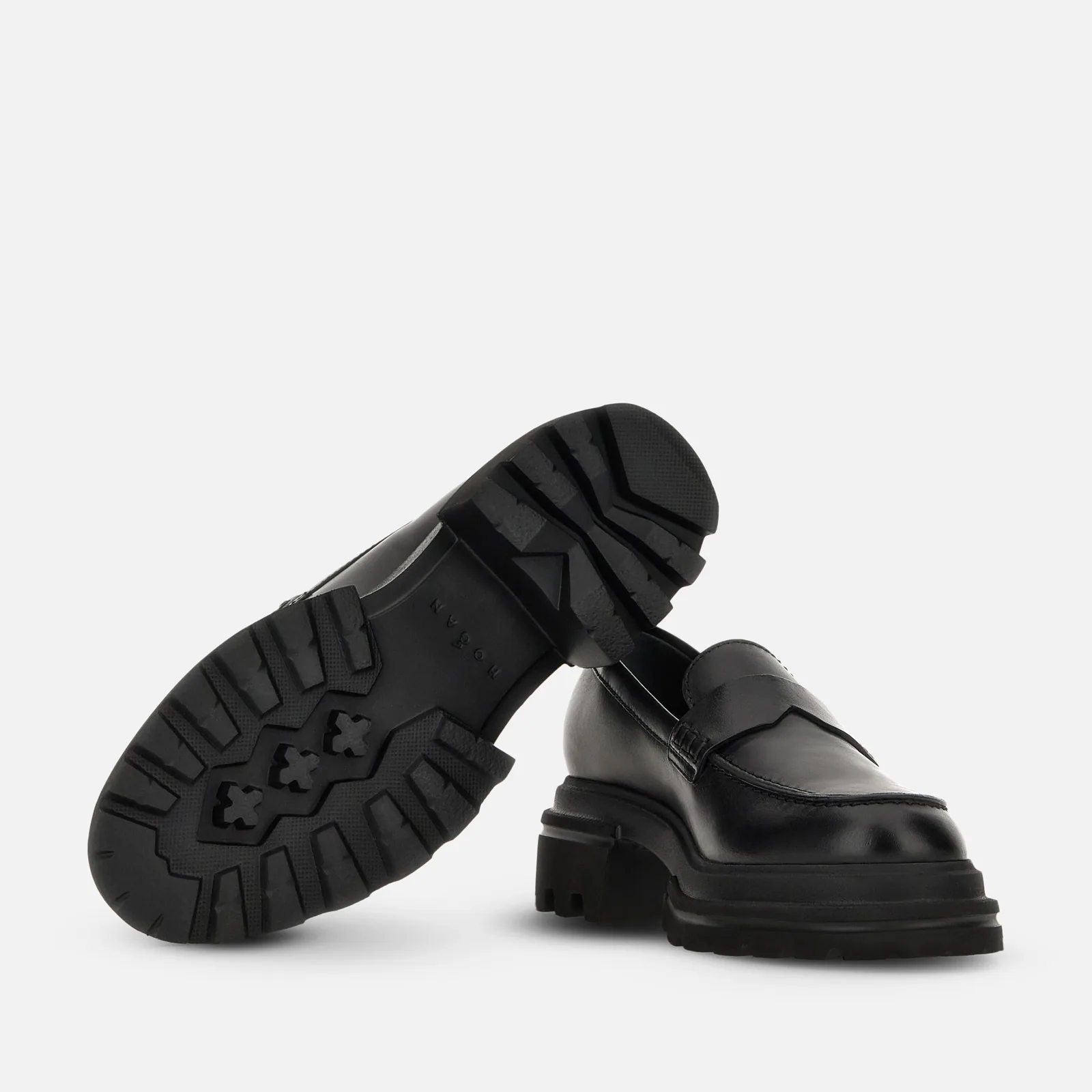 Luxe Black Calfskin Loafers With Refined Details