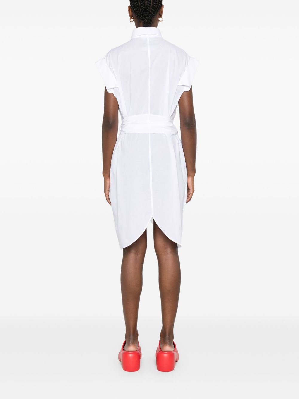Sleeveless White Dress