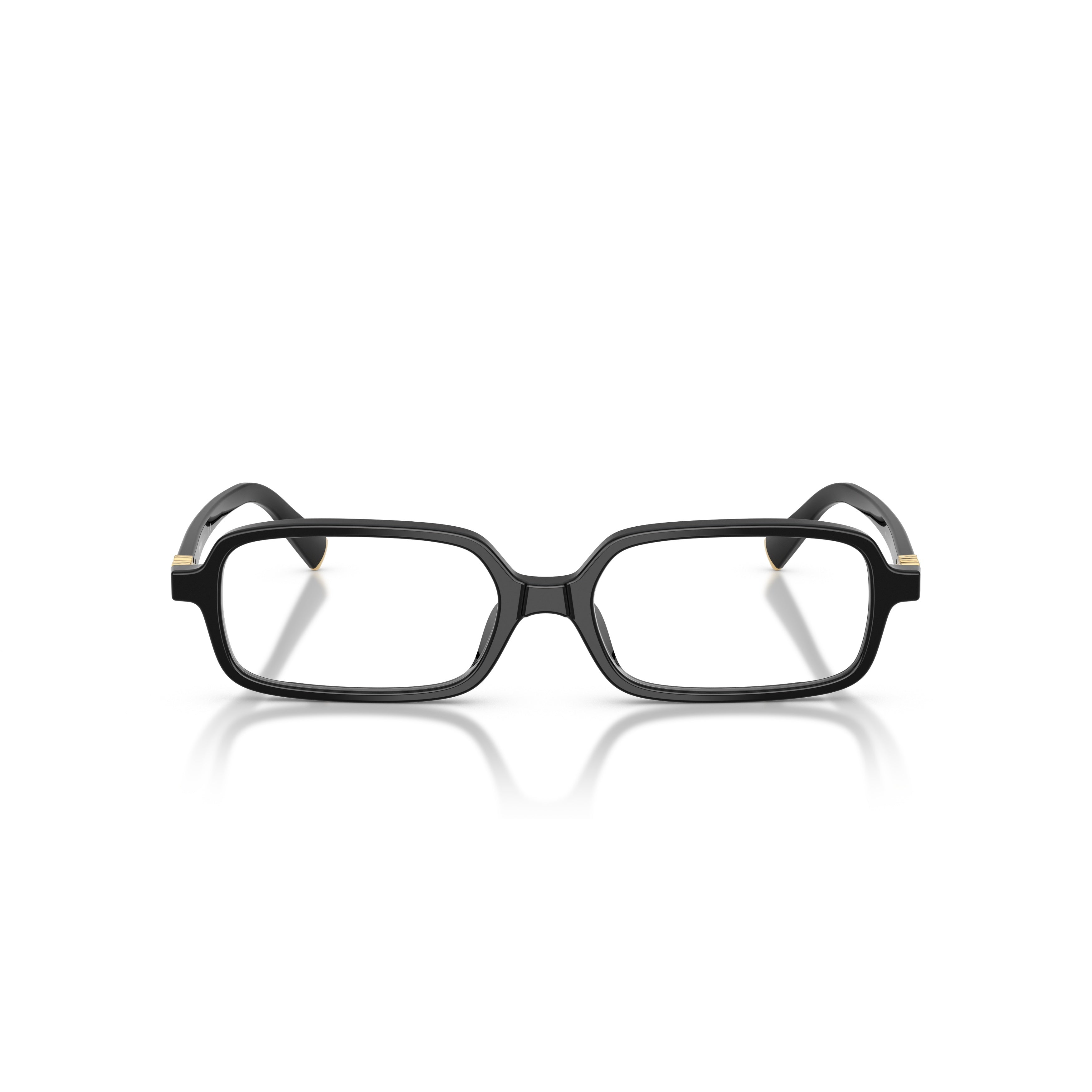 0mu 01yv Rectangular Black Acetate Eyeglasses