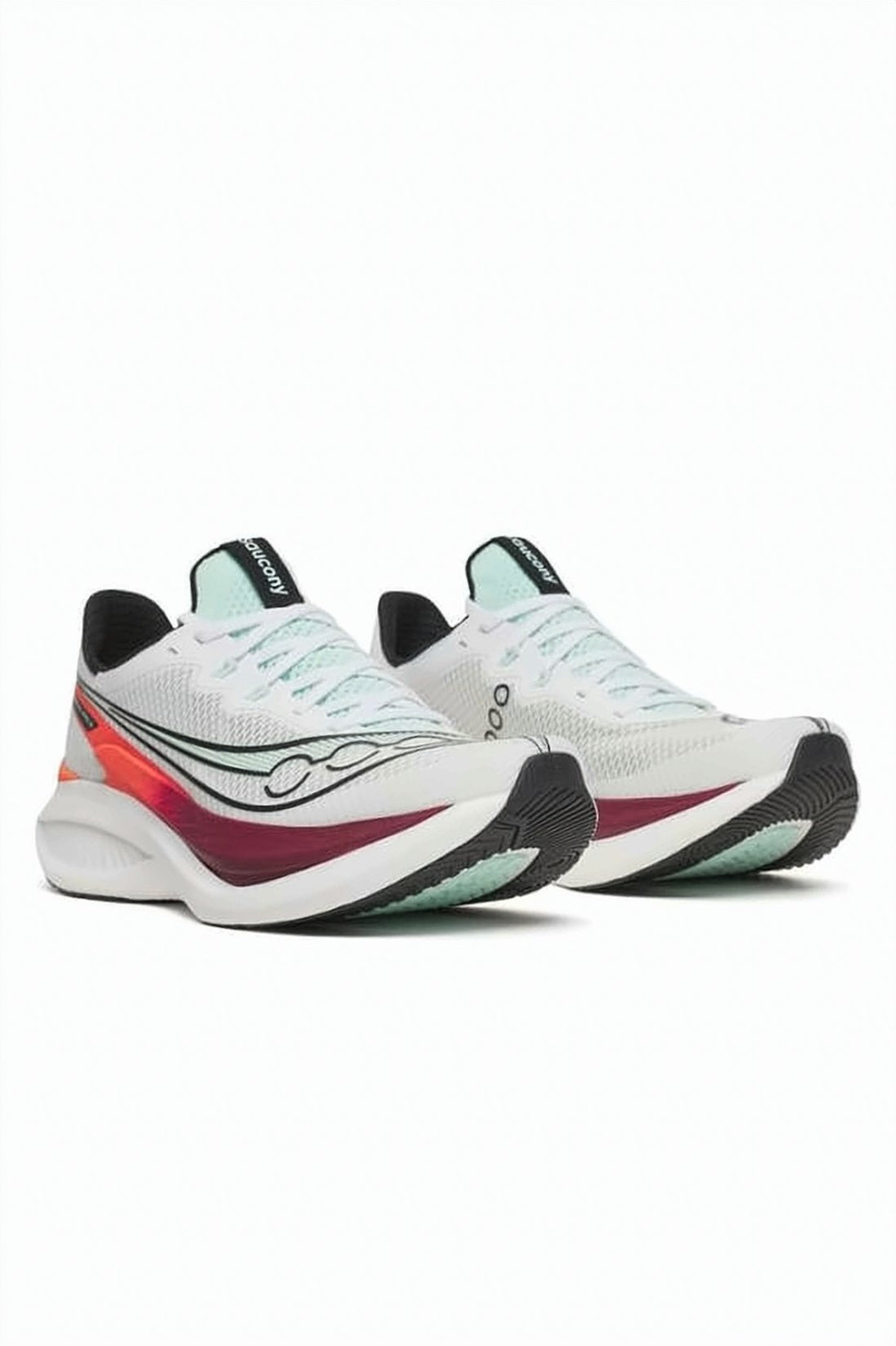 Aerodynamic Sneakers With Gradient Accents And Curved Sole