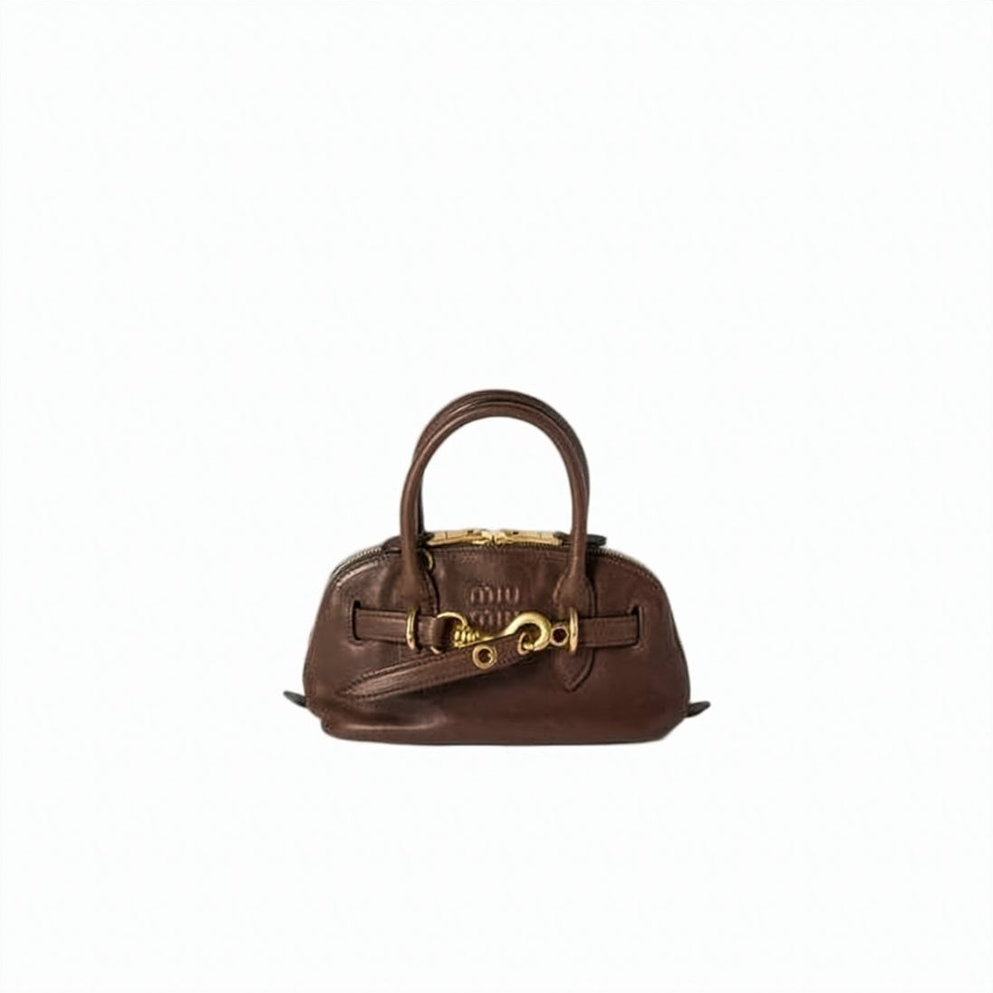 Structured Dark Brown Calf Leather Tote Bag