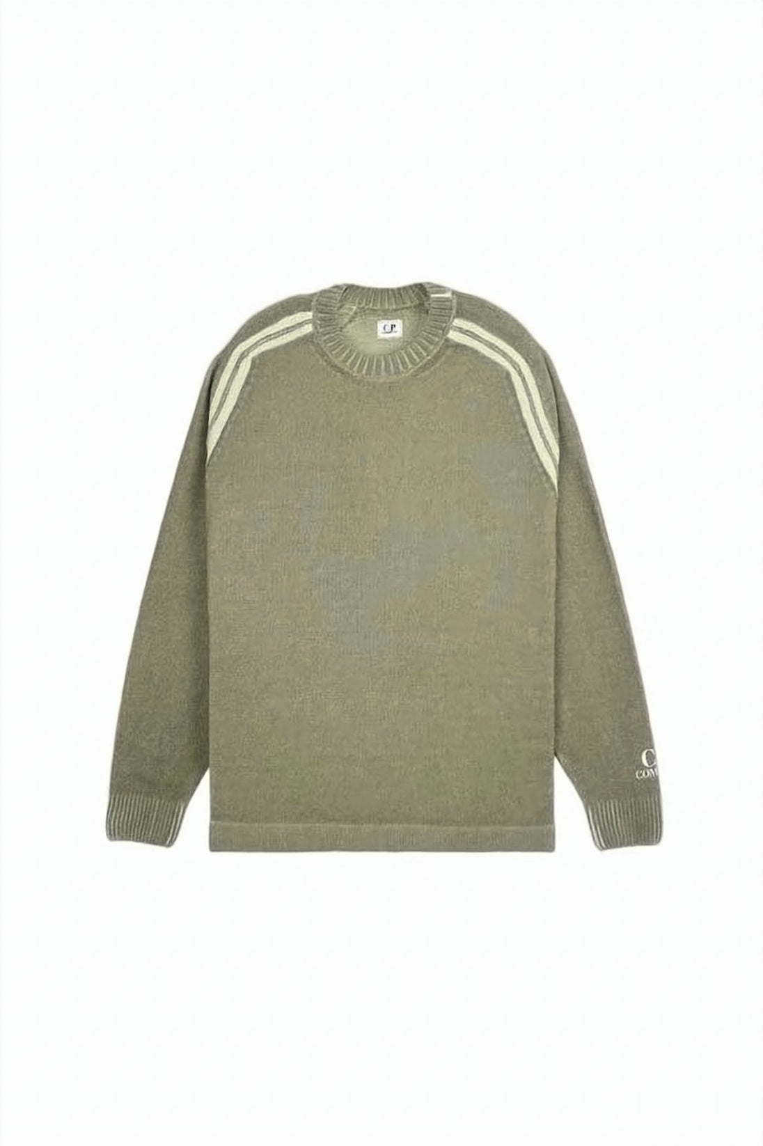 Black Relaxed Fit Contrasting Stripe Sweater
