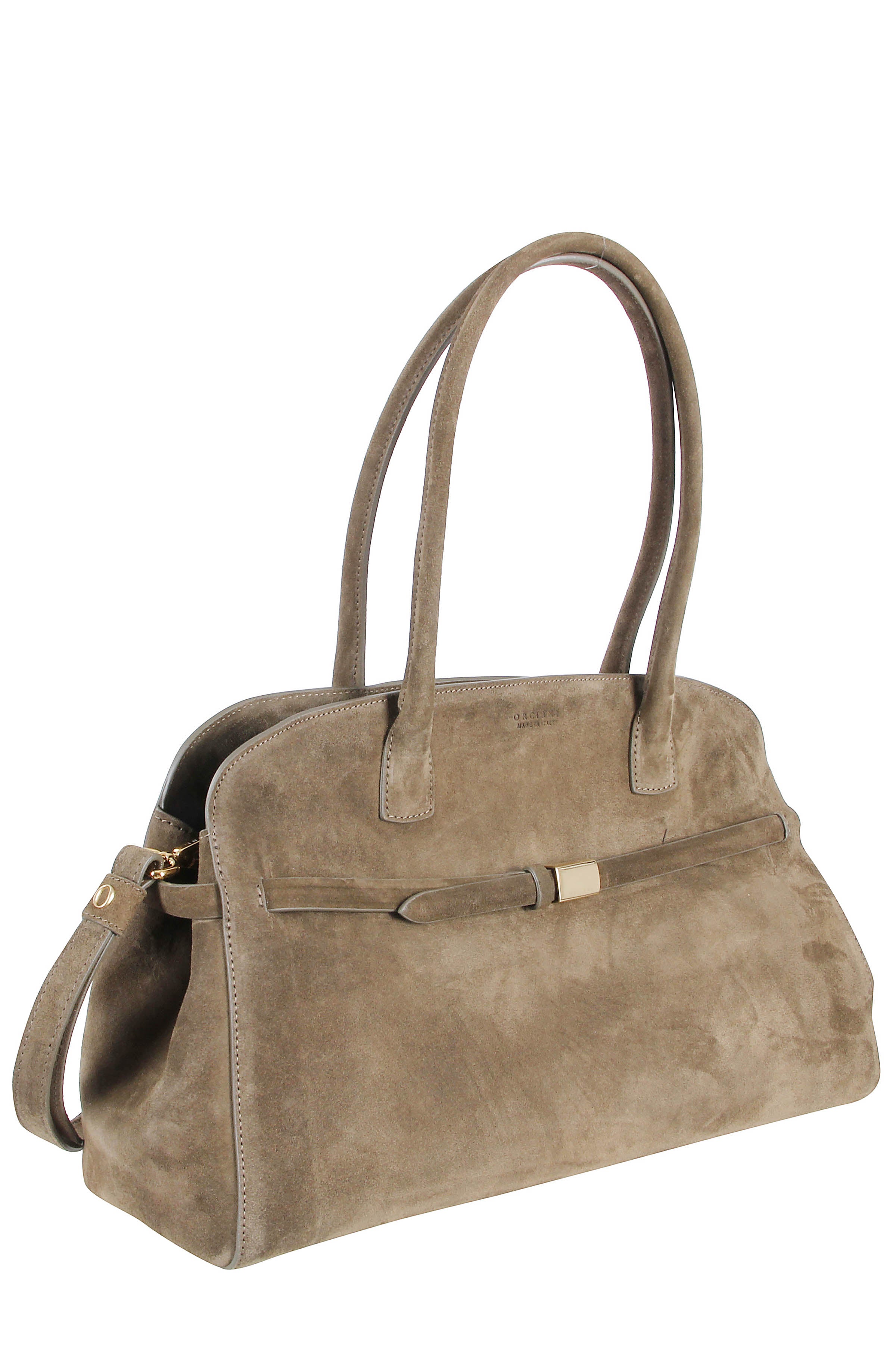 Forest Green Suede Tote Bag