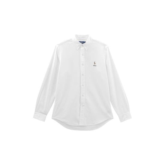 Long-Sleeve Cotton Casual Shirt with Crisp Collar