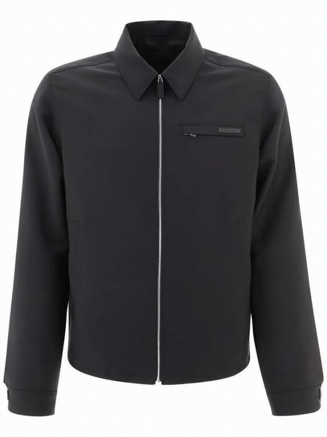 Structured Black Mohair Blend Jacket