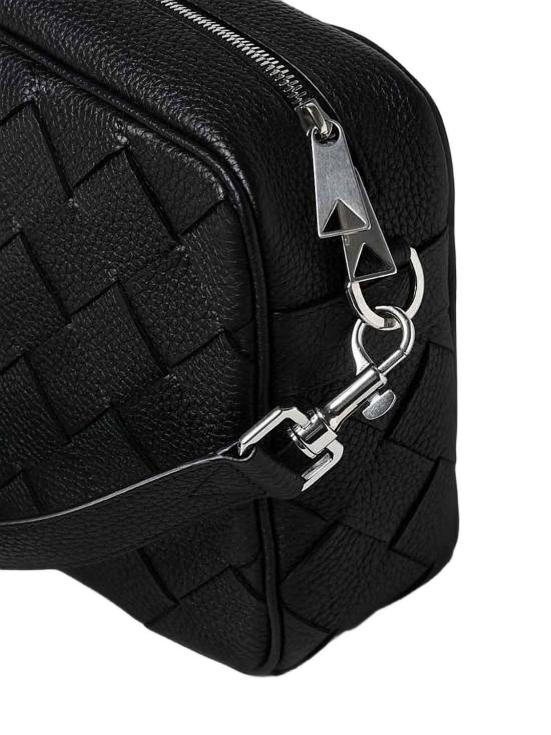 Textured Calf Leather Crossbody Bag