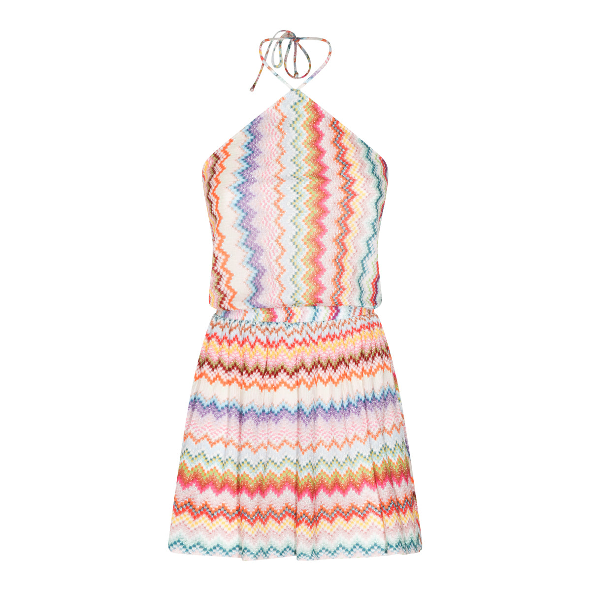 Sleeveless Halter Neck Dress