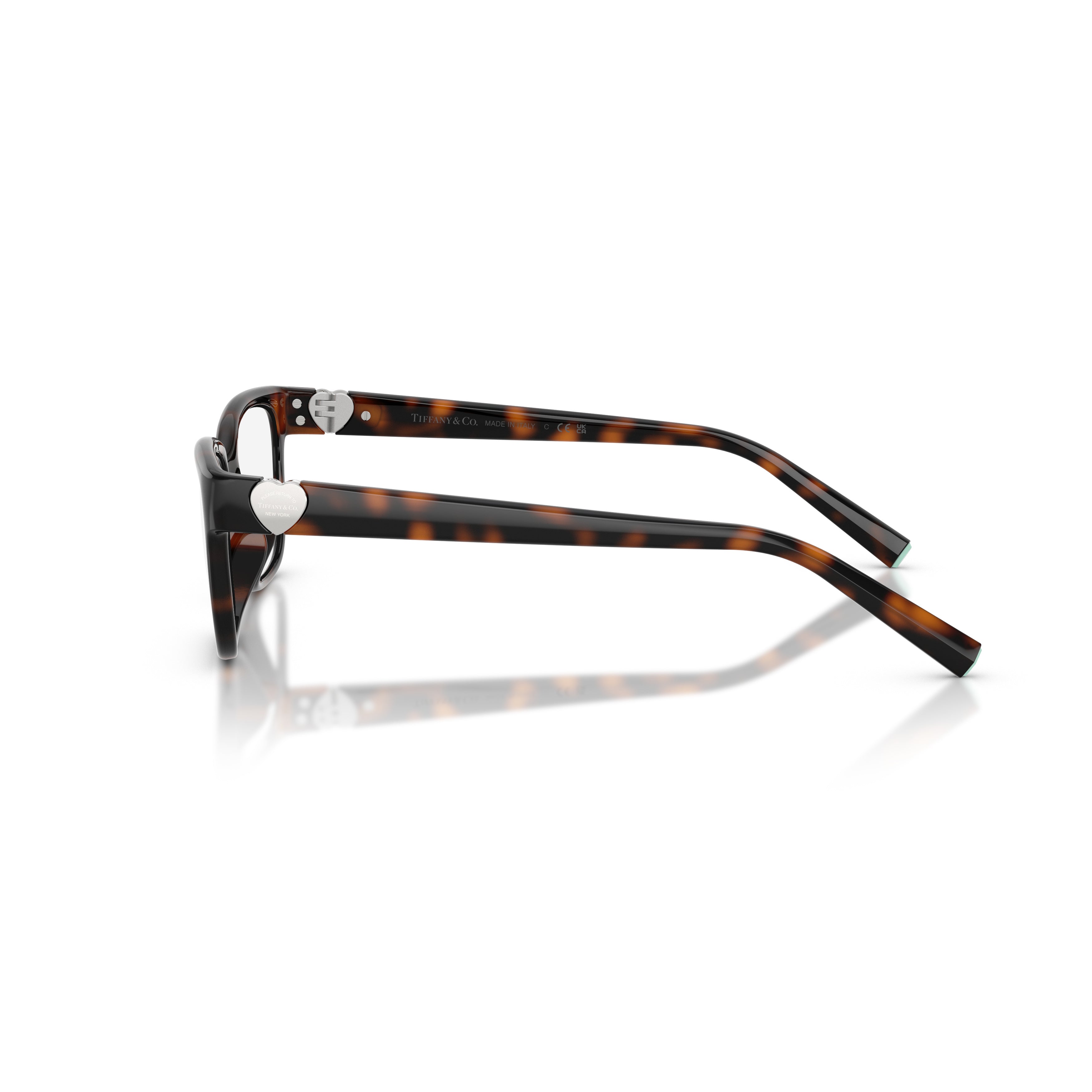 0tf2286d Rectangular Tortoiseshell Eyeglasses