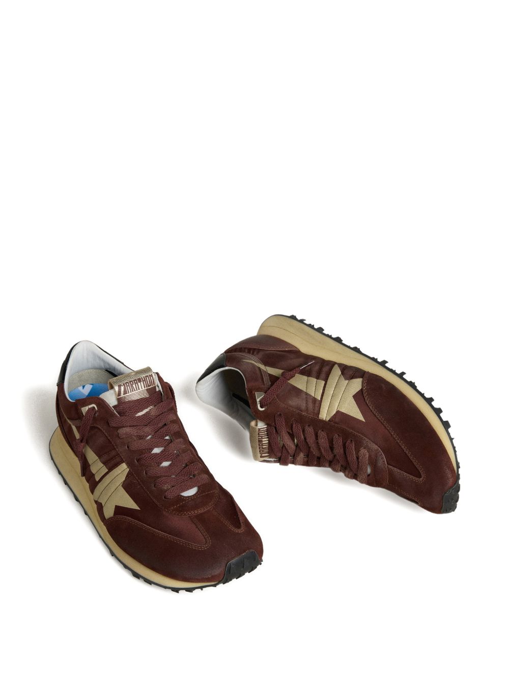 Silk And Nylon Panelled Lace Sneakers