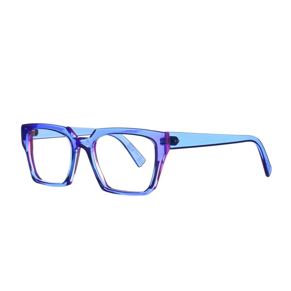 Eclectic Rectangular Sunglasses with Translucent Frame