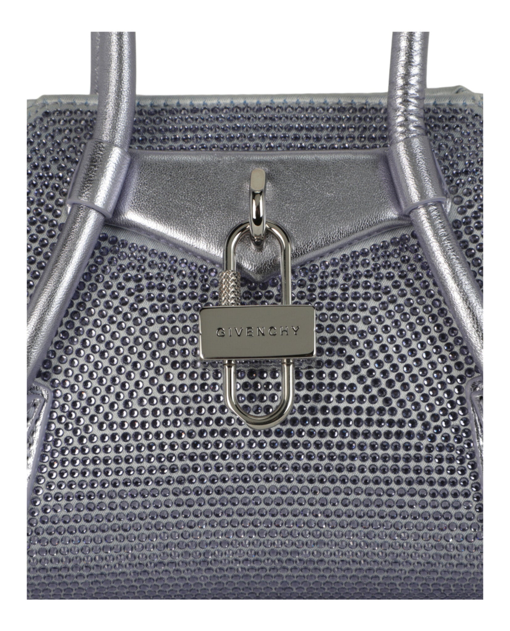 Mała torebka Antigona Stretch Top Handle Bag z satyny