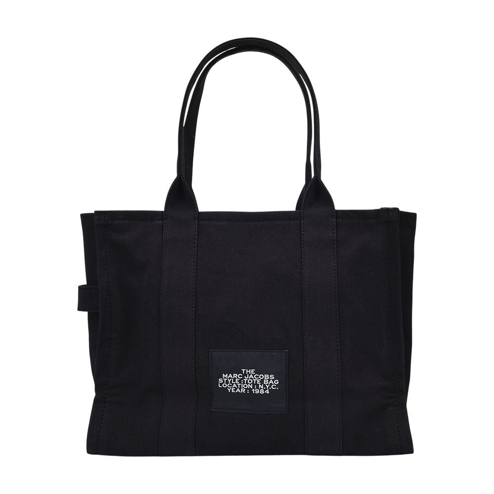 The Large Tote Bag - Black - Cotton