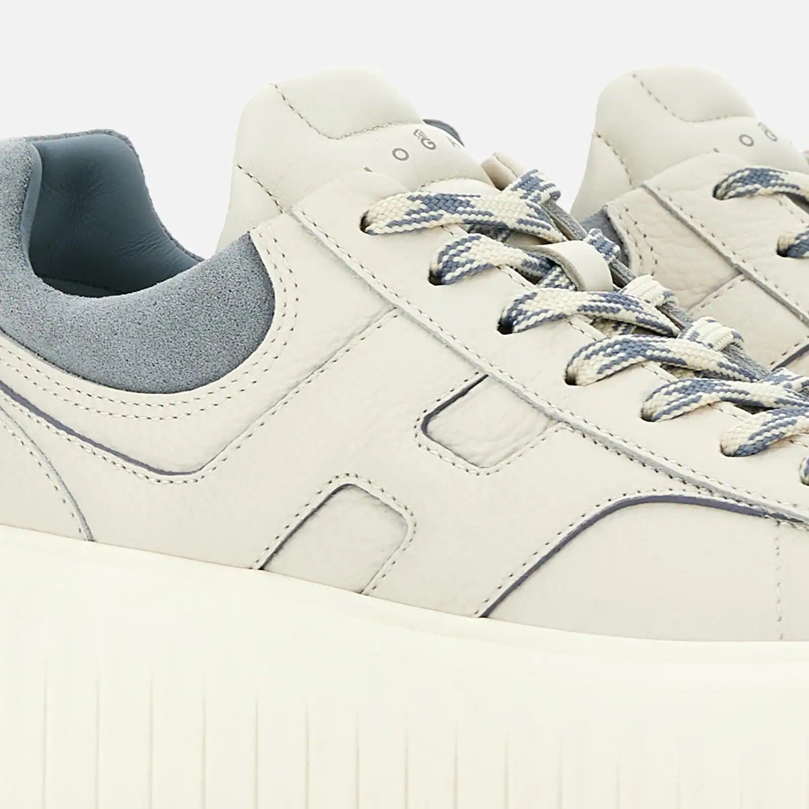 H-Stripes Lace-Up Leather Sneakers