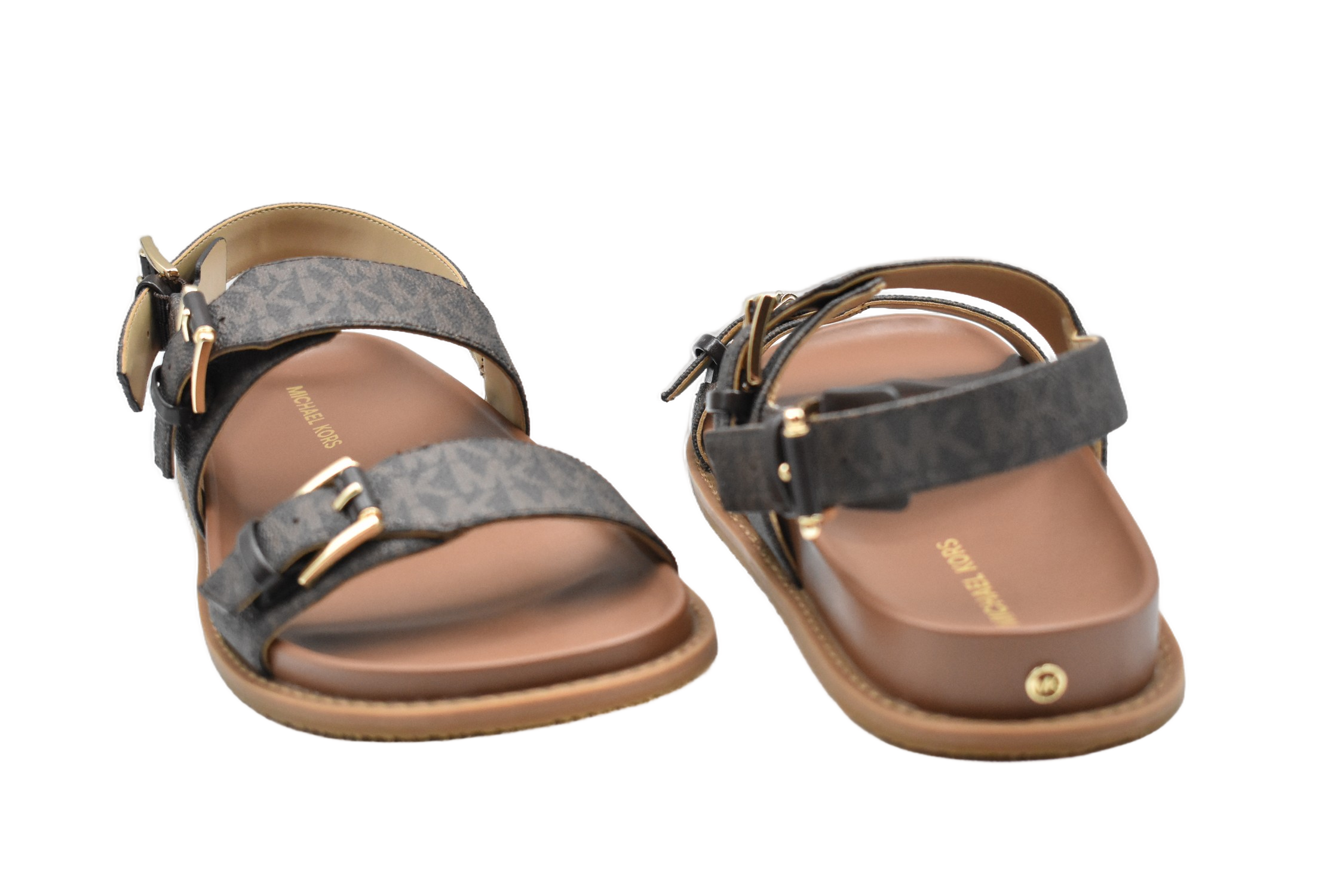 Nia Sandals With Logo-Printed Buckle Straps