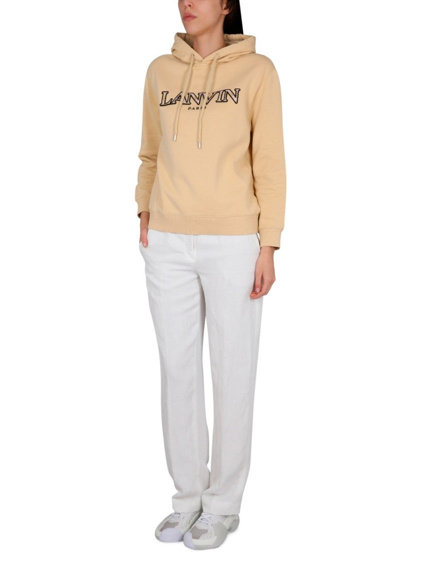 Relaxed-Fit Cotton Sweatshirt With Drawstring Hood
