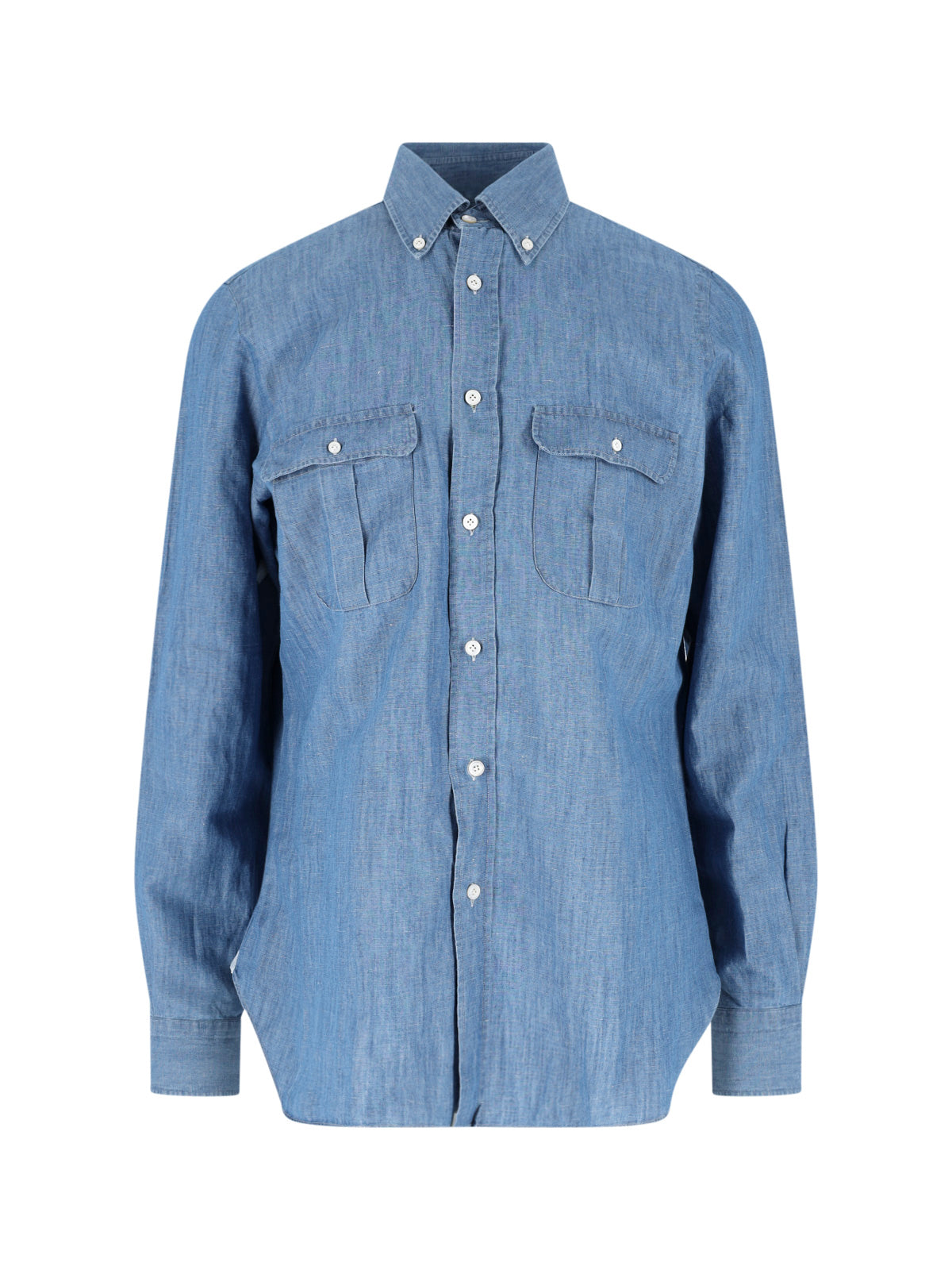 Light Blue Zurigo Cotton Linen Shirt