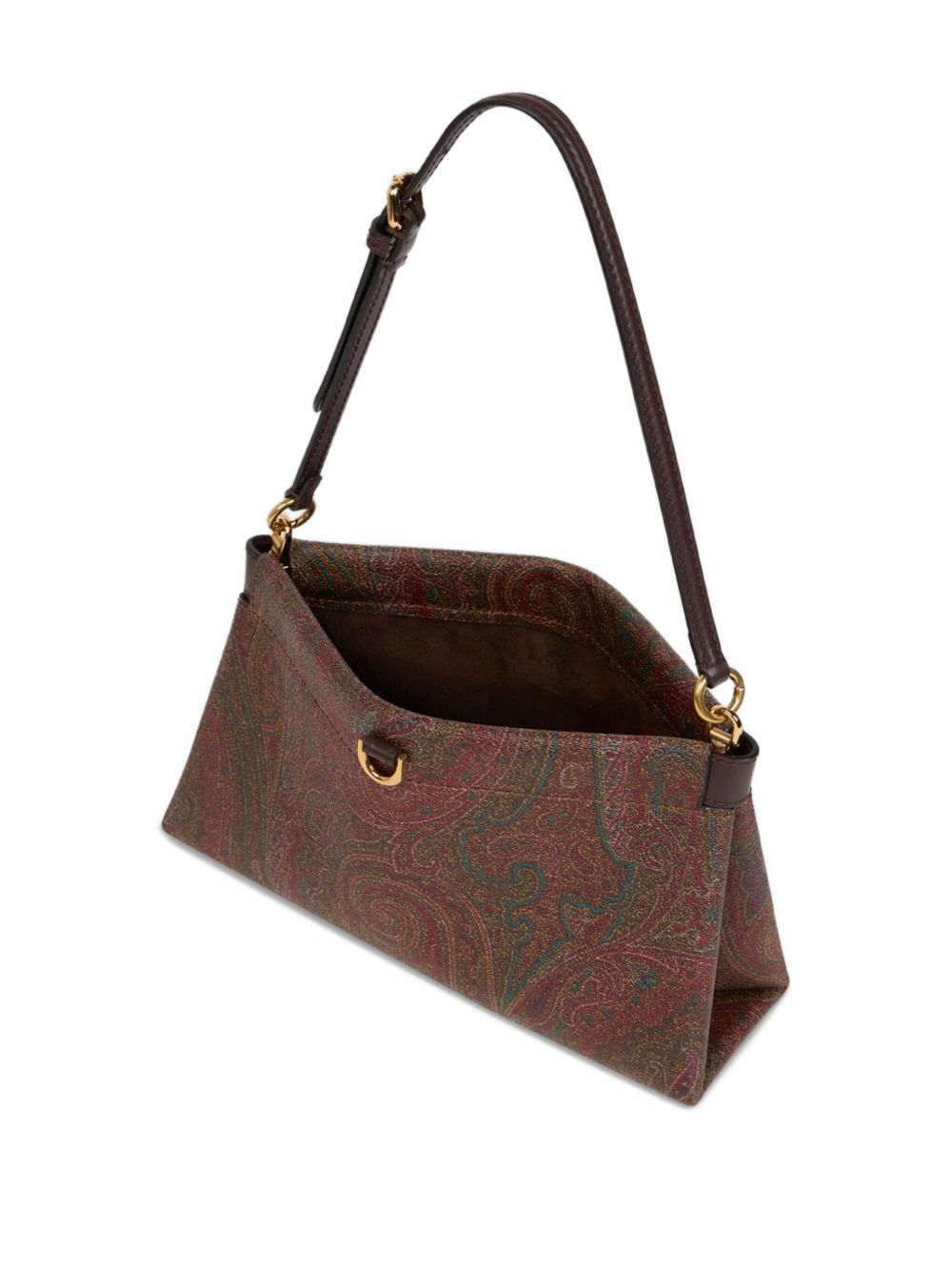 Rectangular Paisley Jacquard Clutch