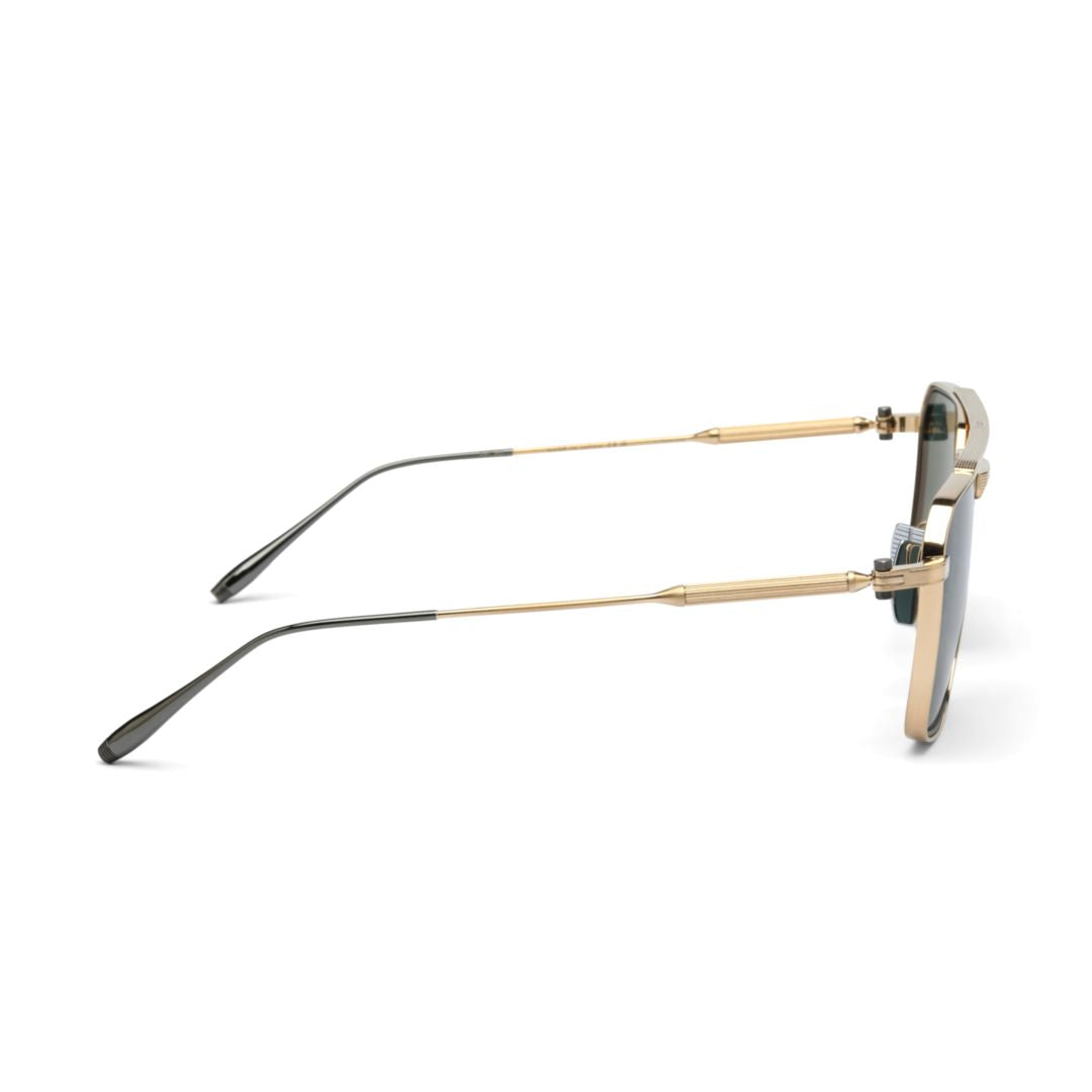 Telesto Sunglasses with Gold Metal Frame and Rectangular Lenses