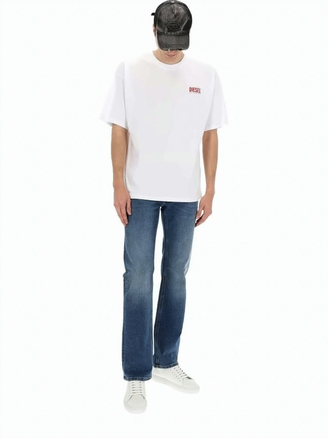 Regular Fit Straight-Leg Jeans With Medium Blue Wash