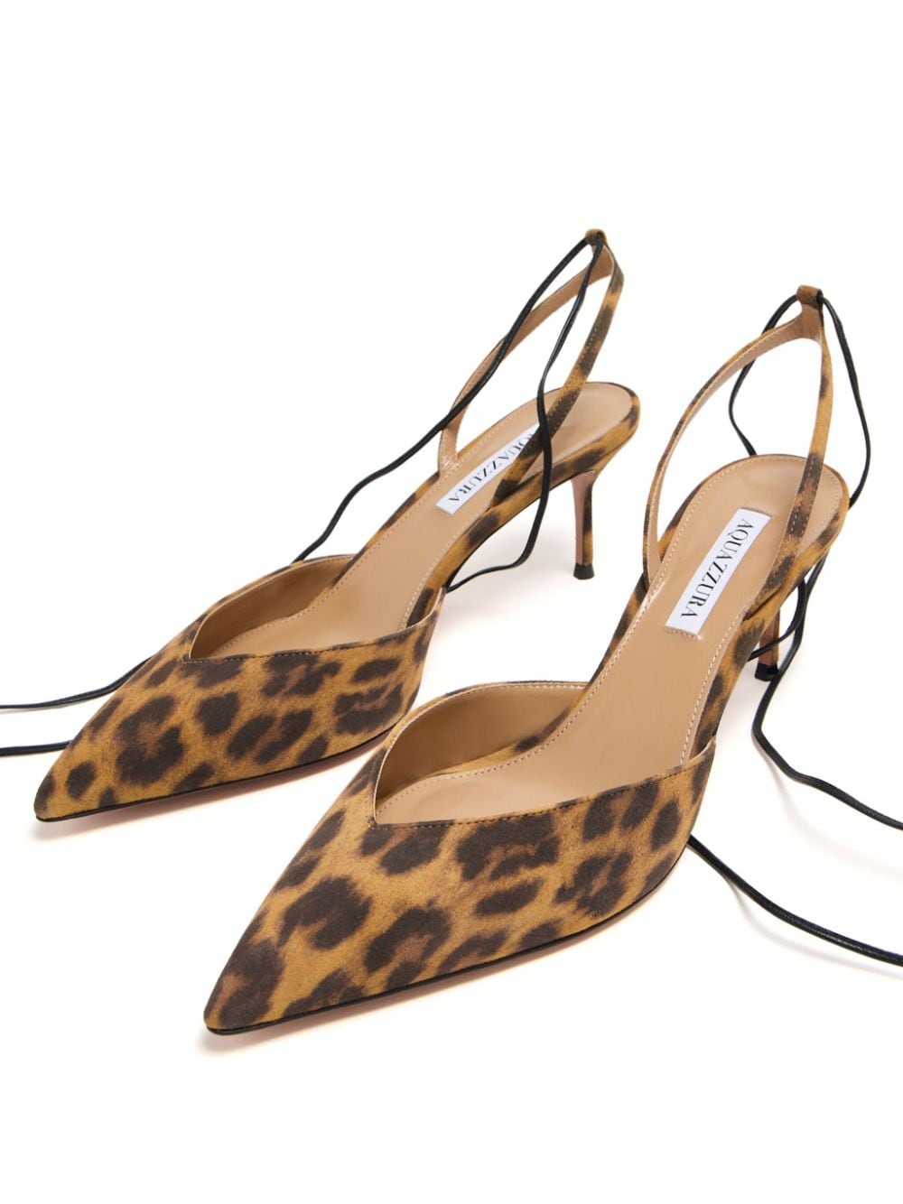 Leopard Print Pointed Toe Pumps