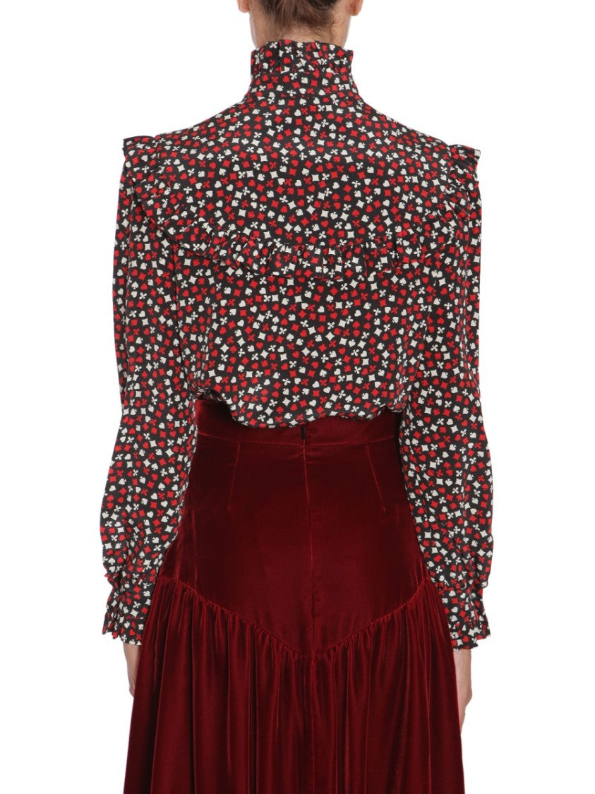 Stand Up Collar Blouse