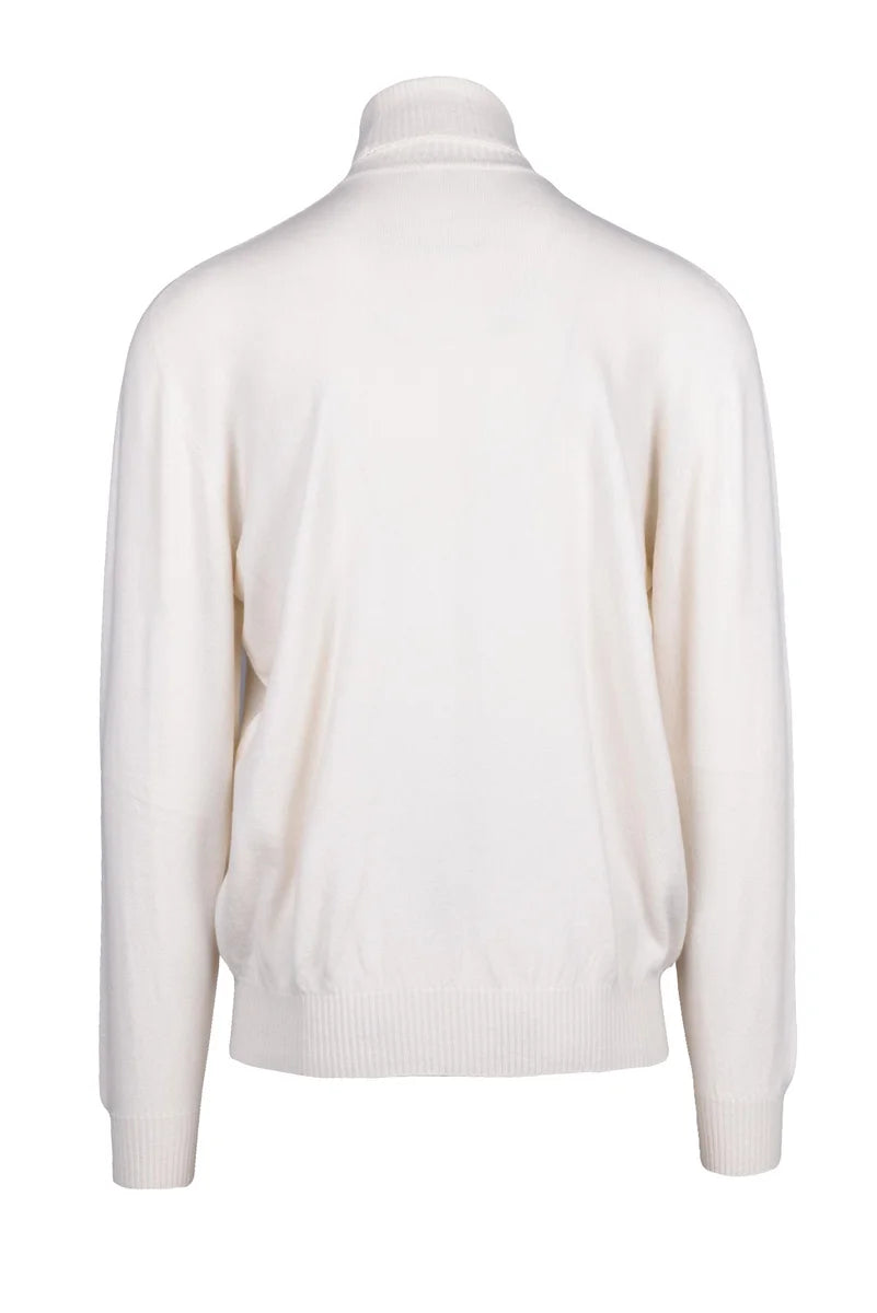 Turtleneck Sweater - White