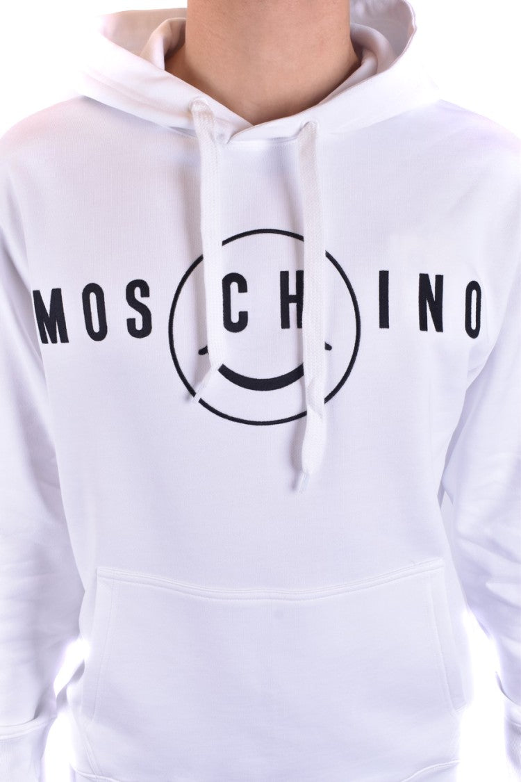 Graphic Logo Hoodie With Adjustable Drawstrings