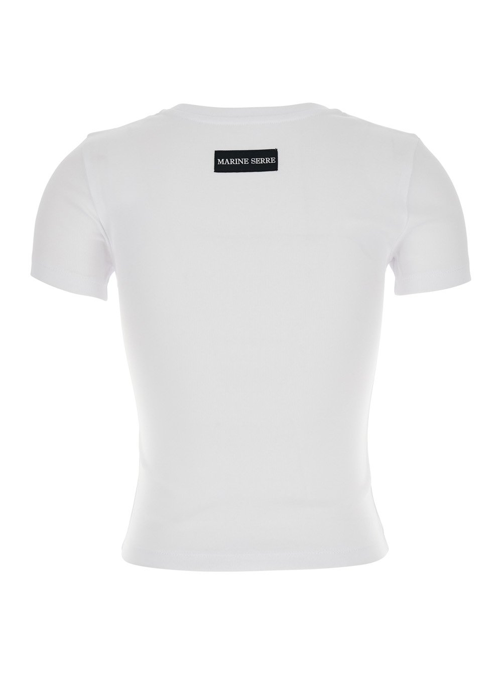White Fitted Short-Sleeved T-Shirt