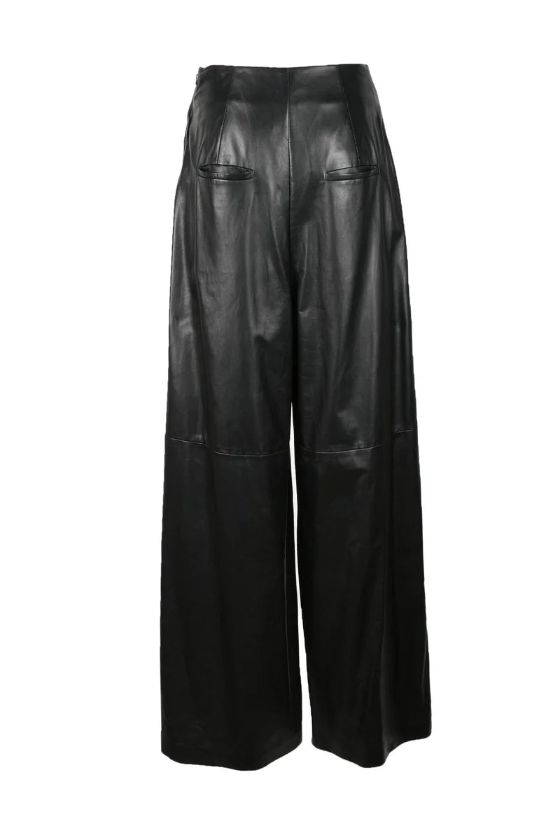 Leather Trousers - Black