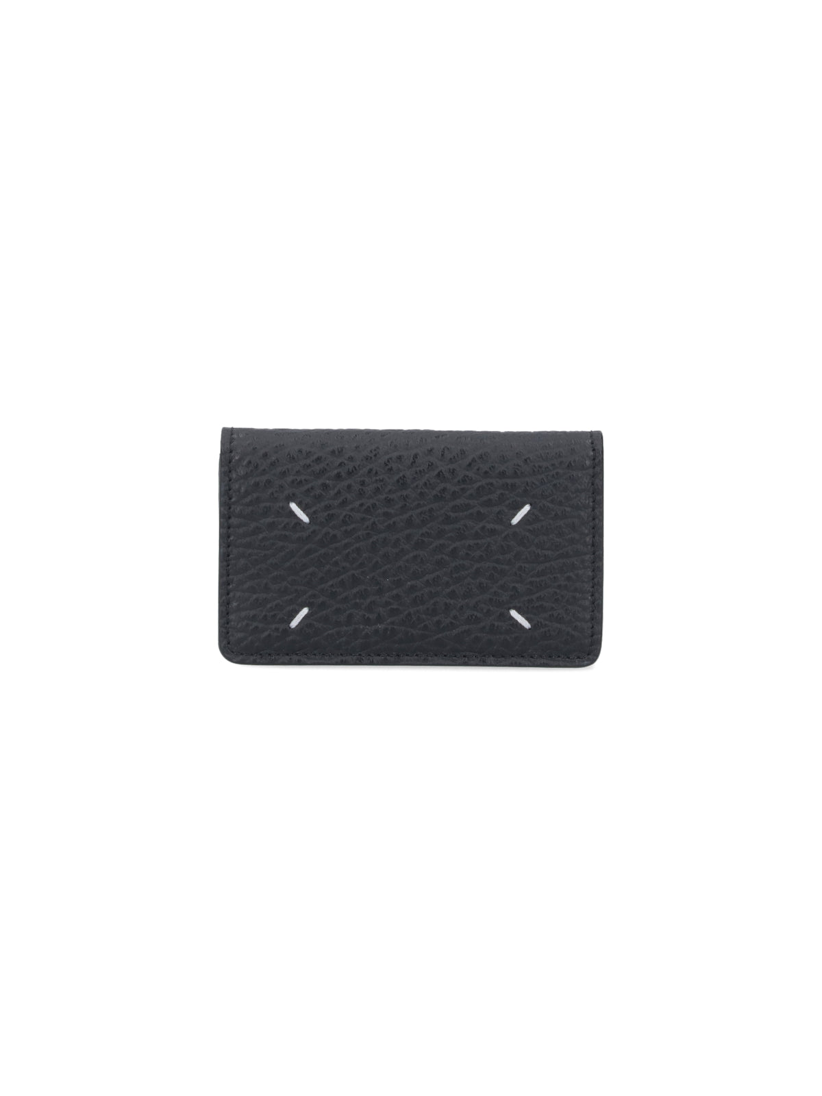 Textured Leather Wallet With Subtle Stitch Accents