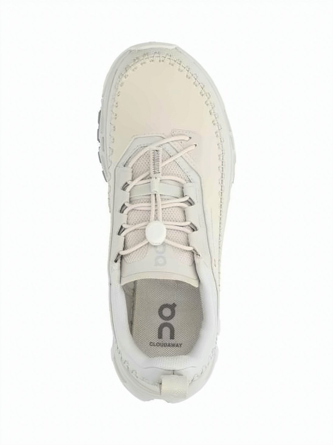 White Recycled Polyester Toggle Lace Sneakers