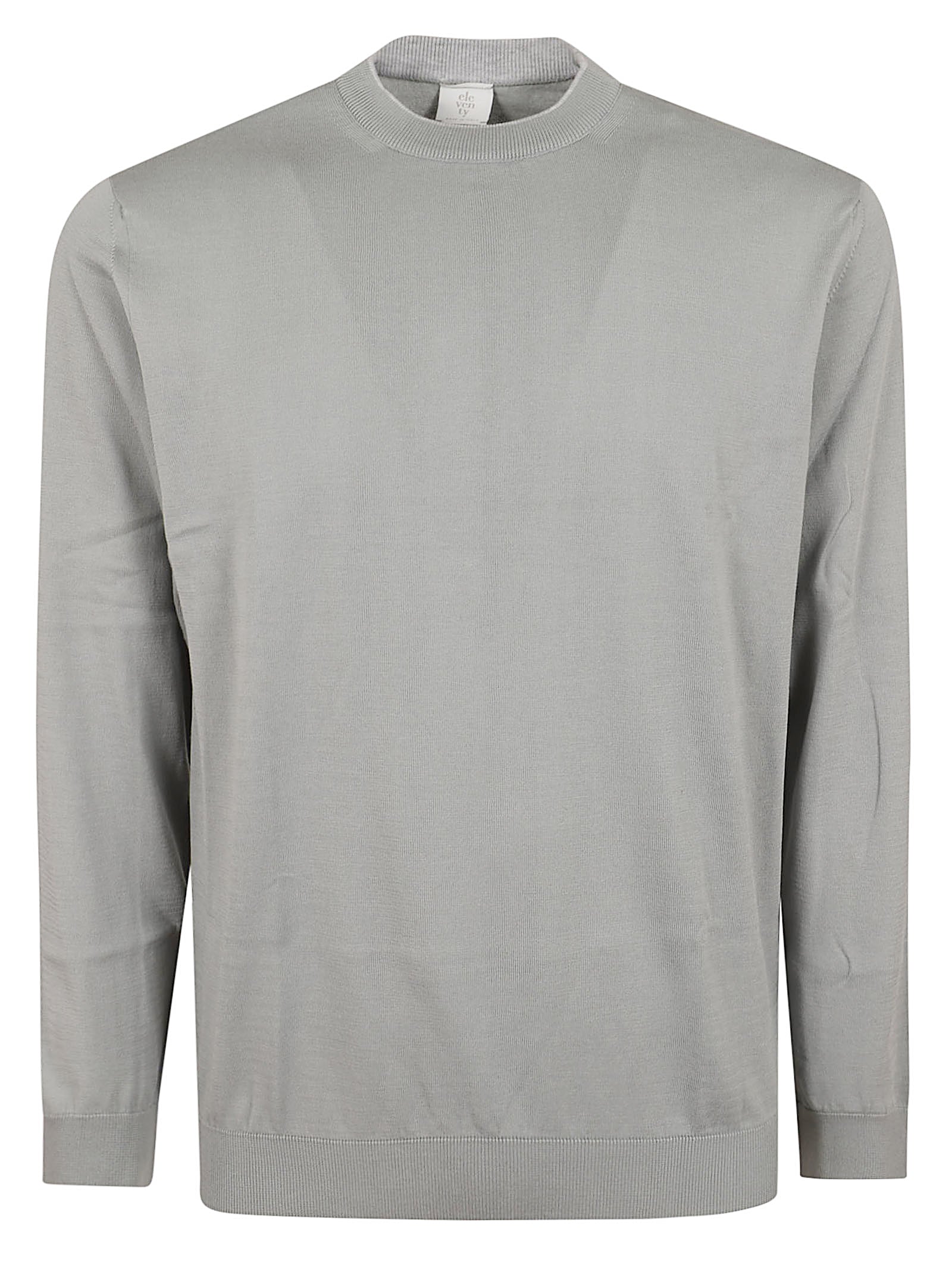 Fine-Knit Crew Neck Sweater