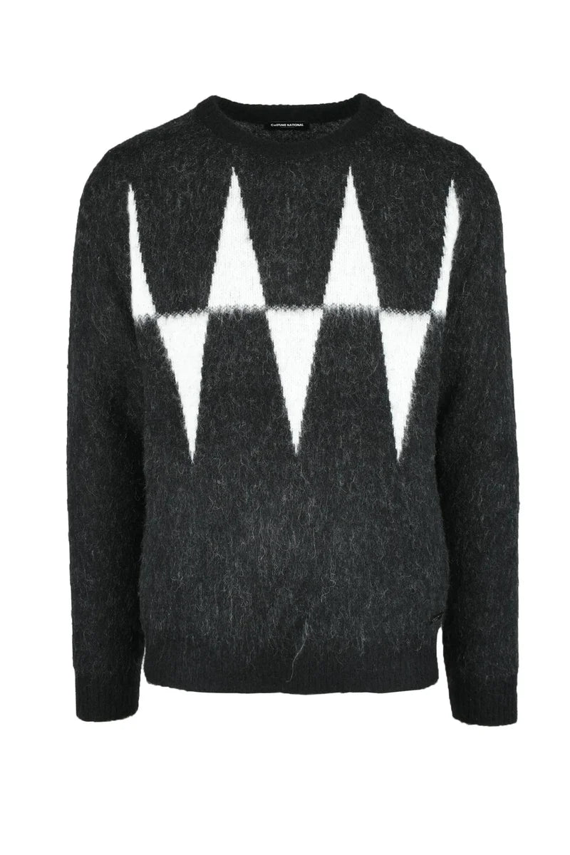 Men's Sweater - Black/White