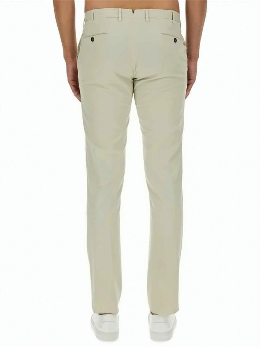 Tailored Straight Pants with Five-Pocket Styling
