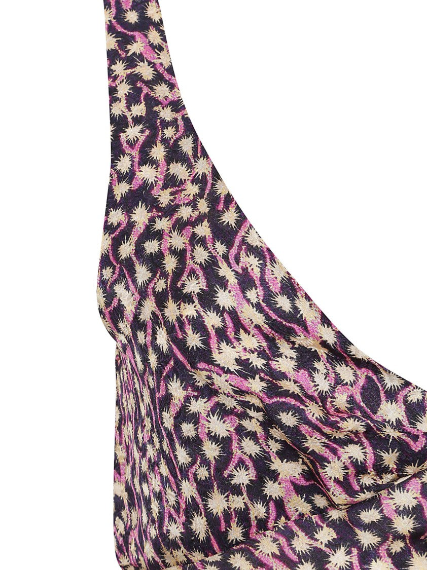 Flattering Fitted Dress With Abstract Print