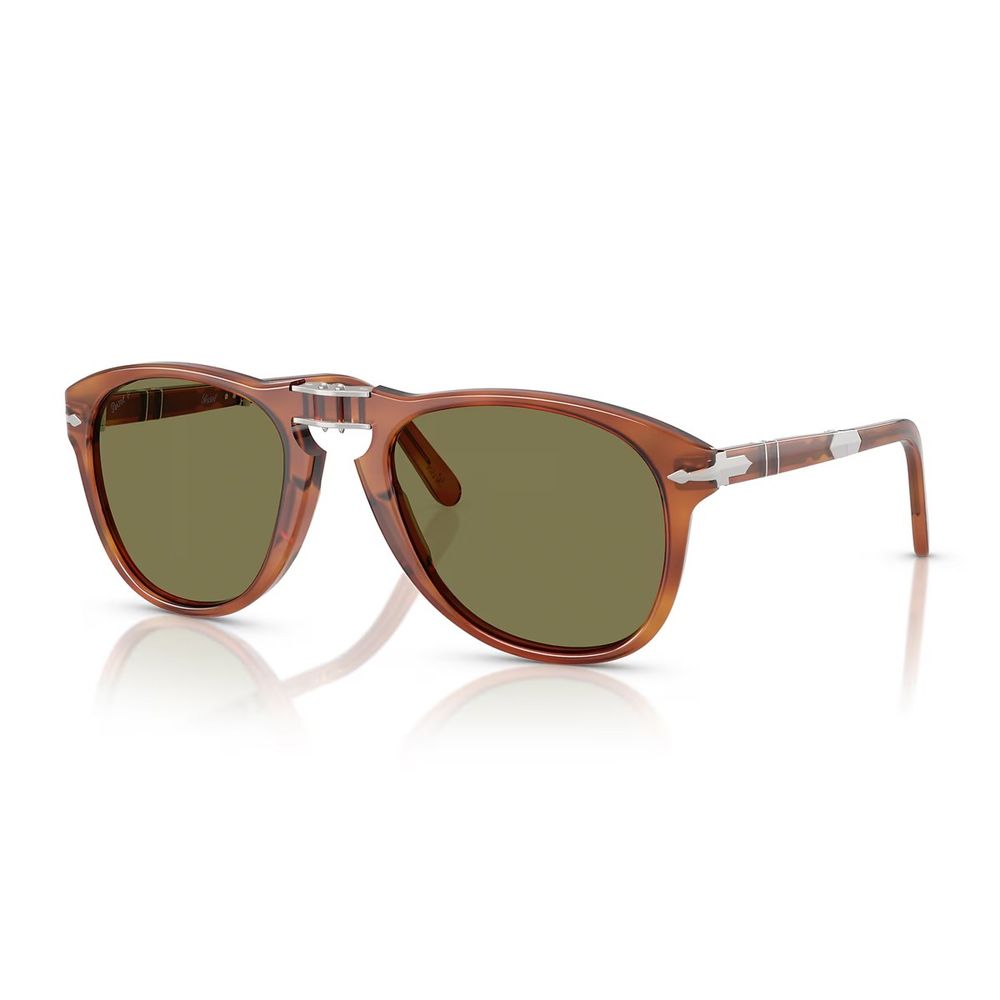 Po0714Sm Steve Mcqueen Pilot-Shaped Folding Sunglasses In Terra Di Siena