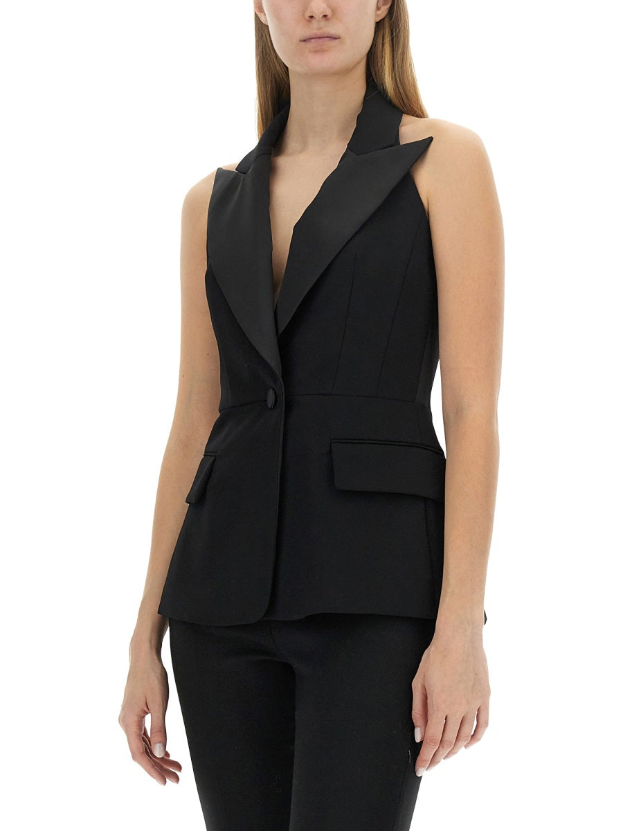 Slim-Fit Virgin Wool Vest with Minimalist Design