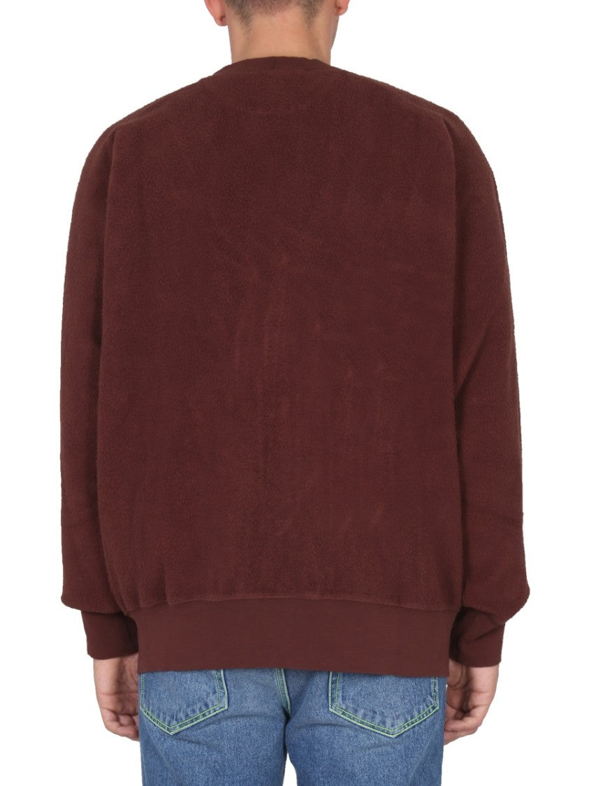 V-Neck Cardigan With Embroidered Logo Detail