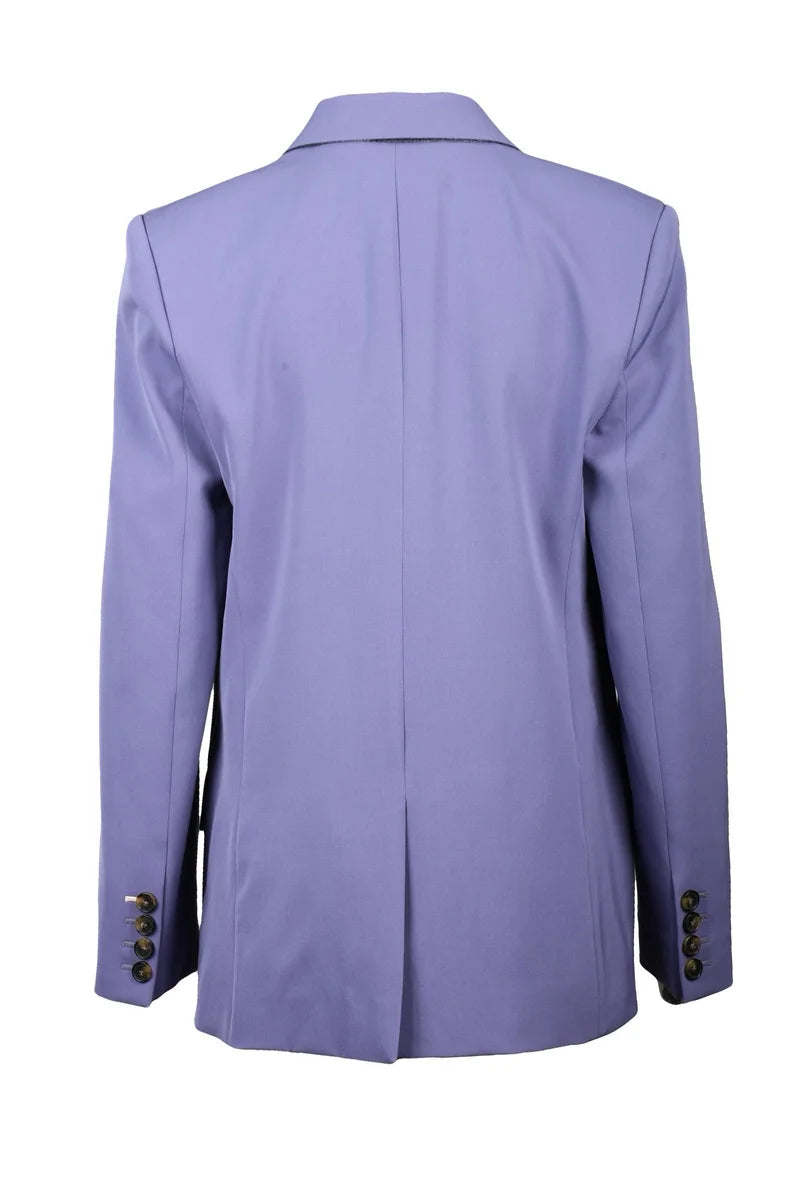 Long Jacket Wool Stretch - Lavender