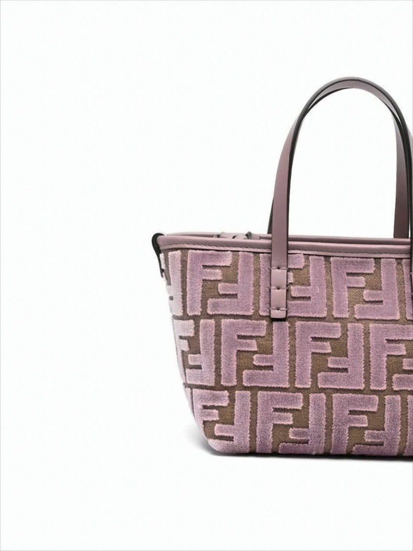 Structured Geometric Jacquard Shoulder Bag