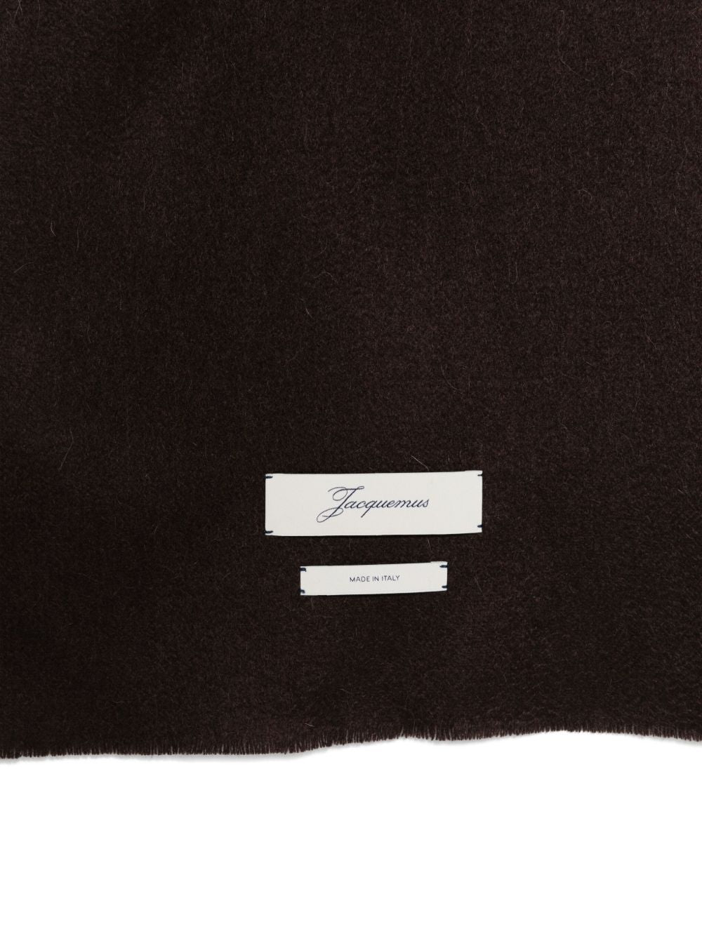 Dark Brown Scarf with Smooth Texture