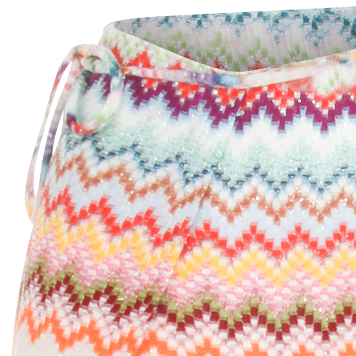 Zigzag-Patterned Maxi Skirt