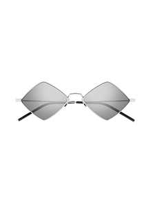 Diamond-Shaped Lens Metal Frame Sunglasses