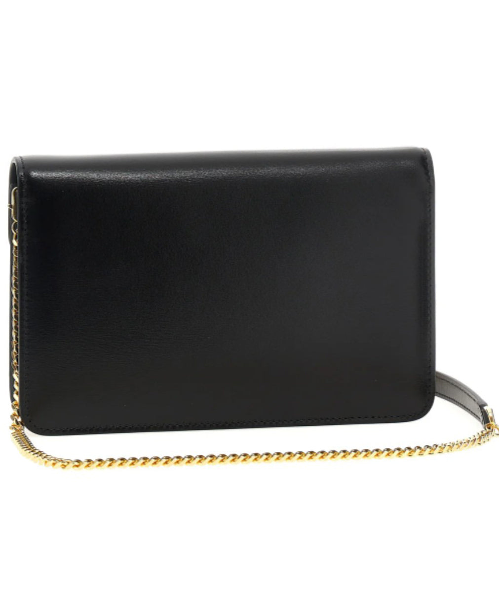 Structured Black Calf Leather Bag