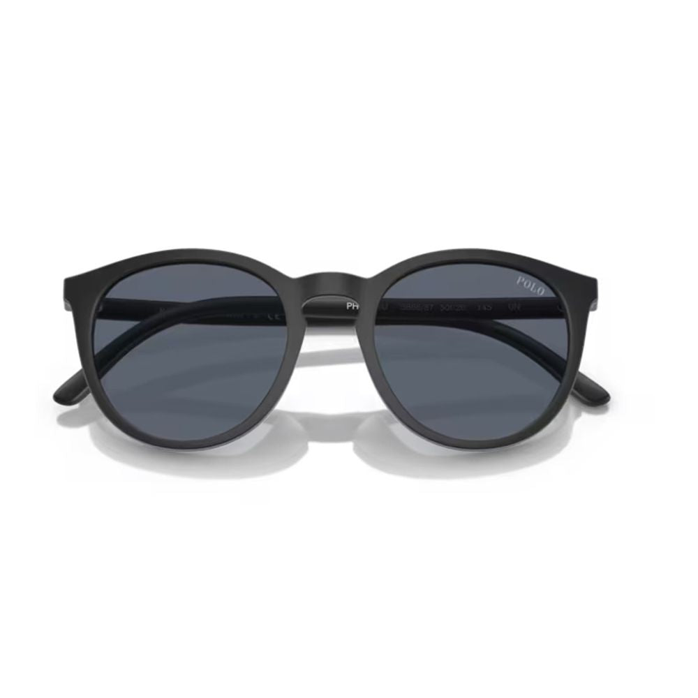 Ph4183U Pantos-Shape Matte Black Eyewear With Clip-Ons