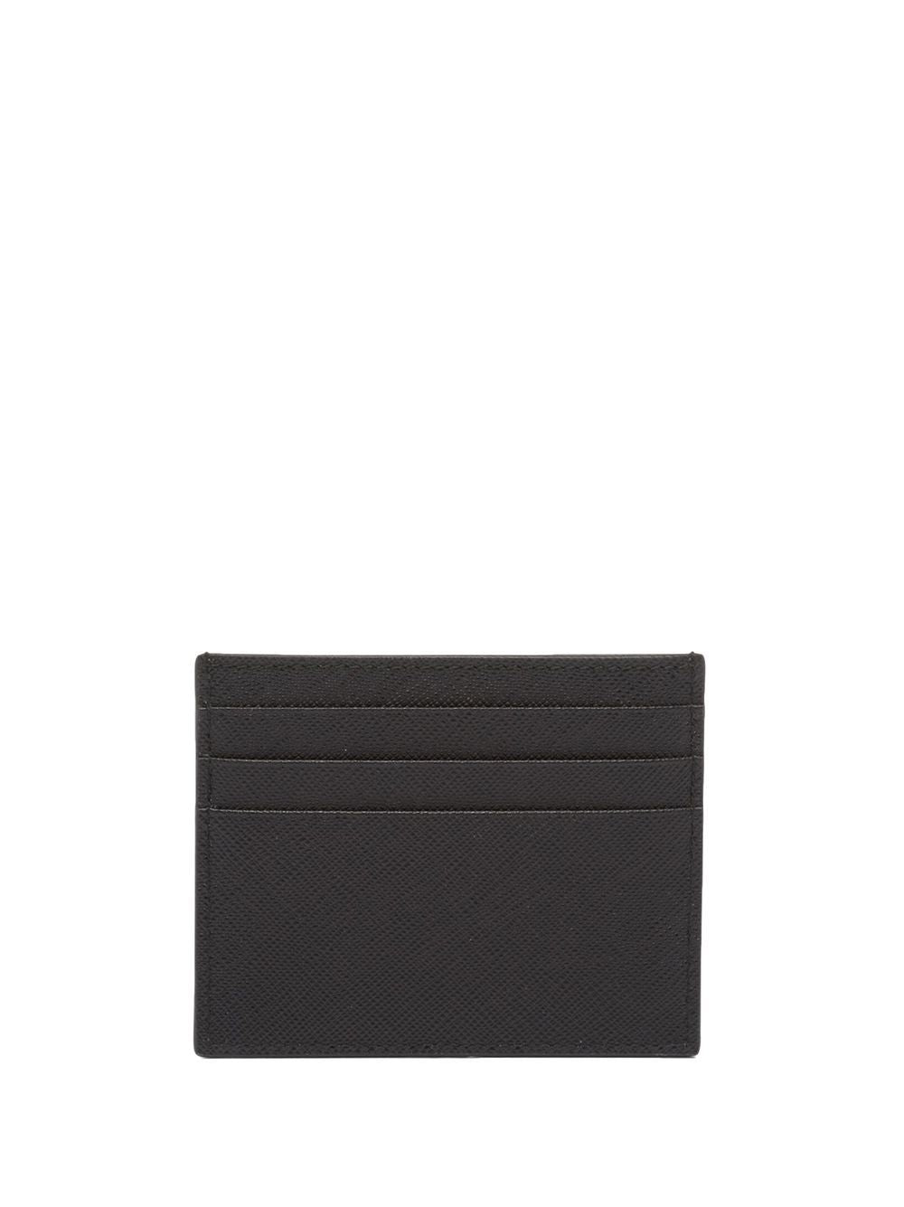 Saffiano Credit Card Holder With Logo