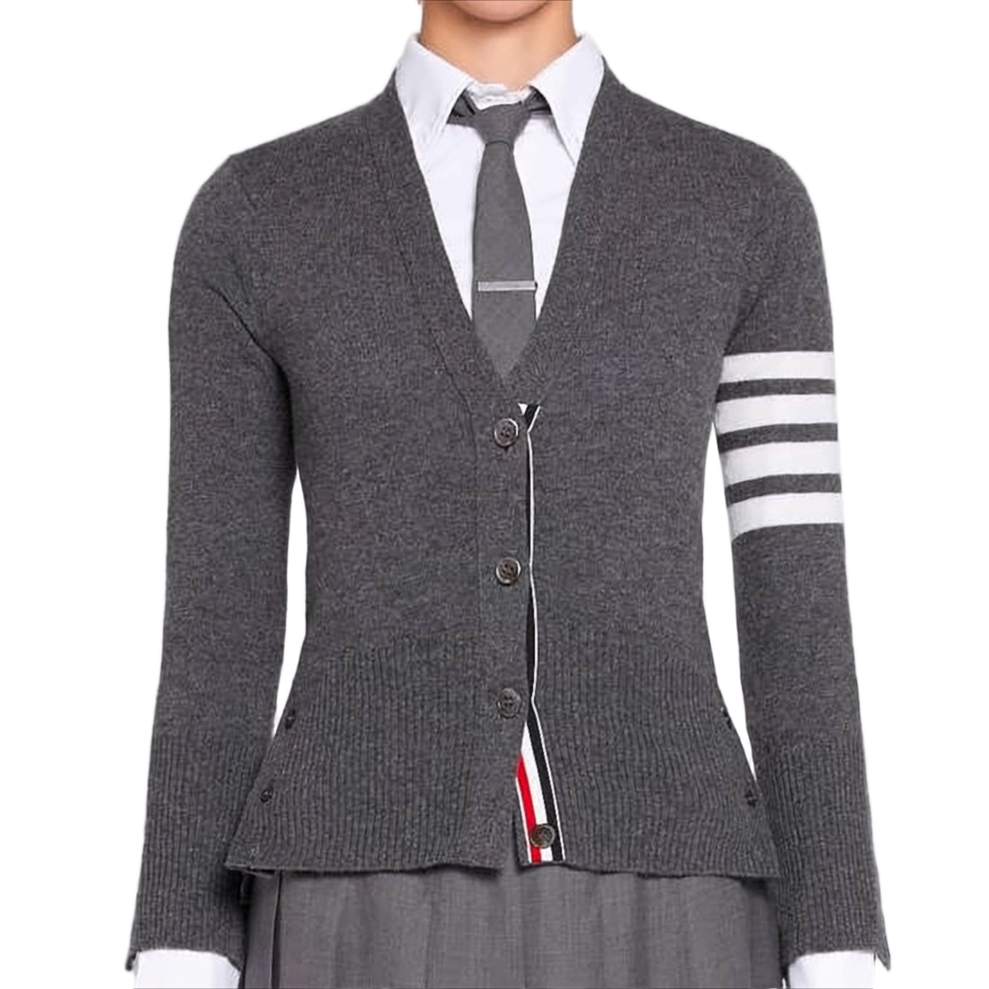 Cashmere Knit Cardigan with V-Neckline