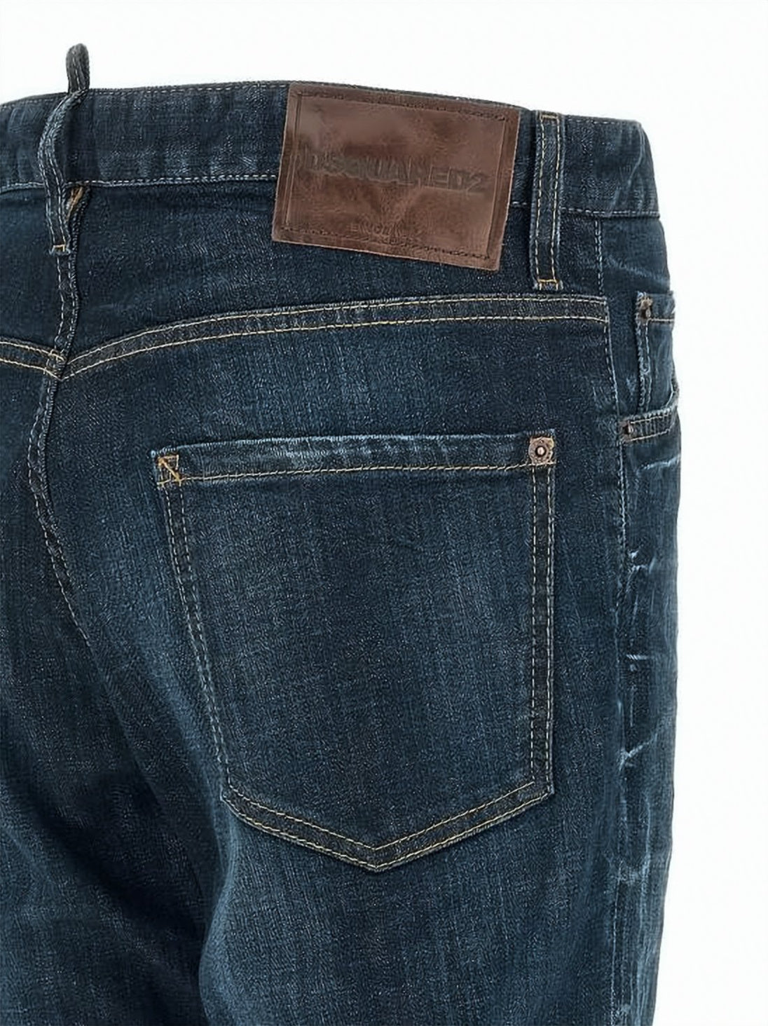 Straight-Leg Denim Pants